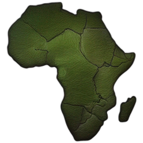 Le continent Africain simplement de couleur noire emoji