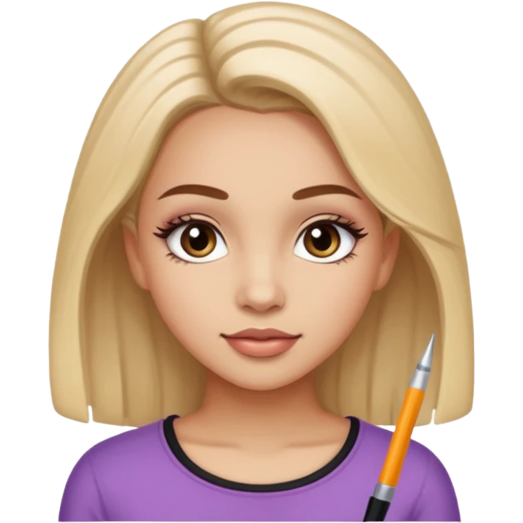 Lash extension artist girl  emoji