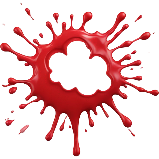 red paint splash emoji emoji