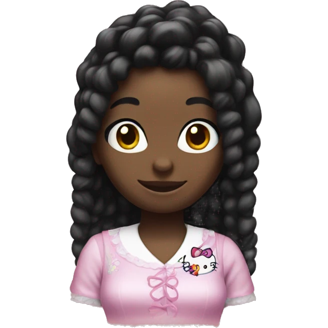 black hello kitty emoji