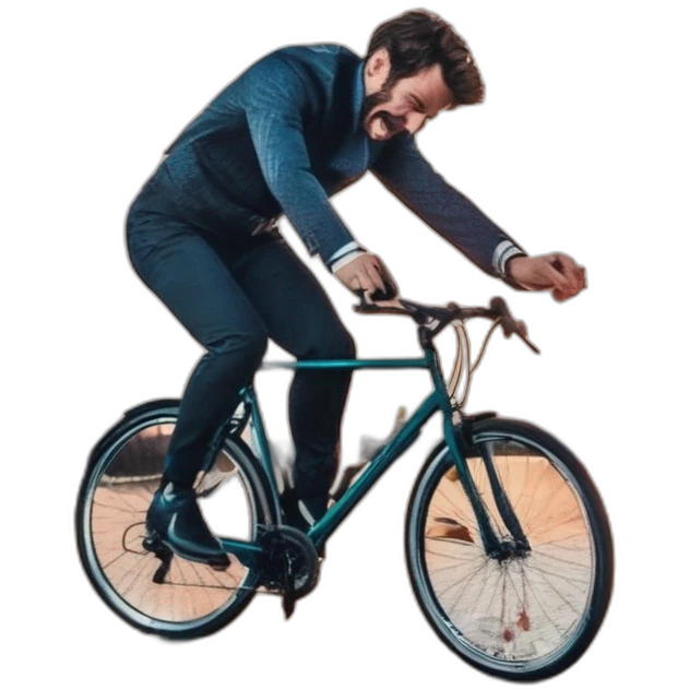 man falling off his bike emoji