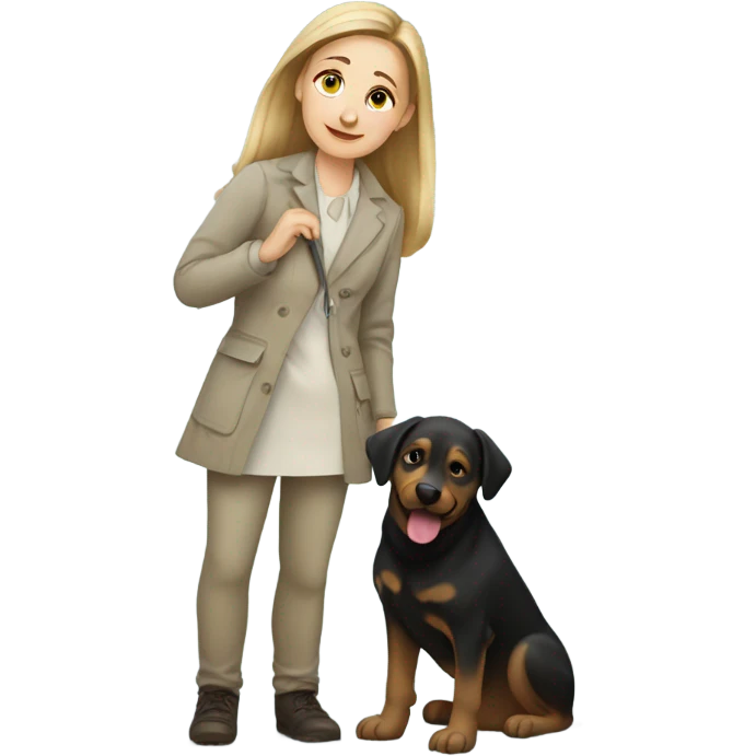 Elena vladimirovna with a dog emoji