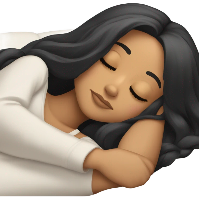 Ariana Grande sleeping with hair black emoji