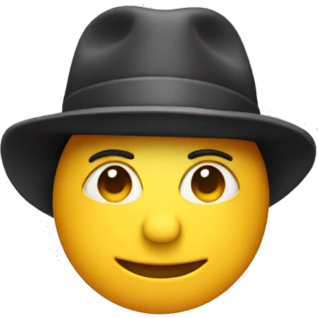 Face with a hat on  emoji