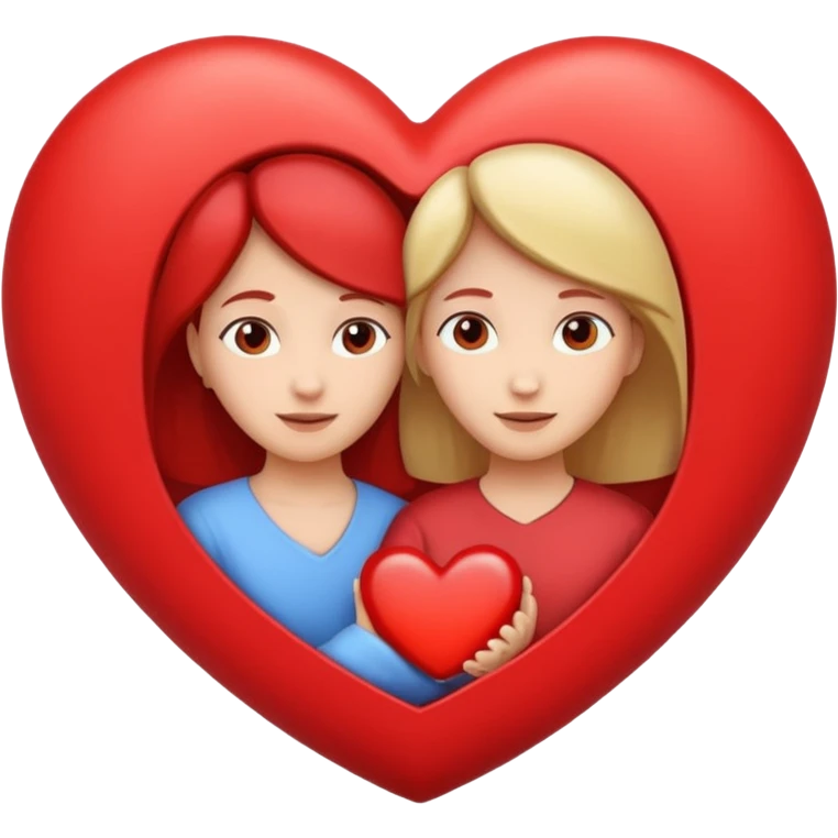 heart with mother inside emoji