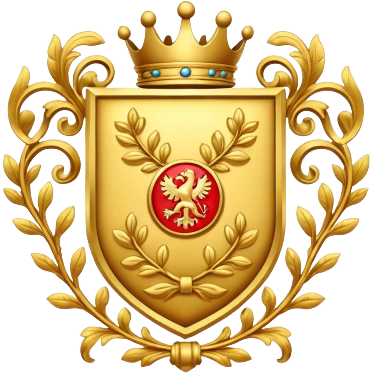 gold coat of arms emoji