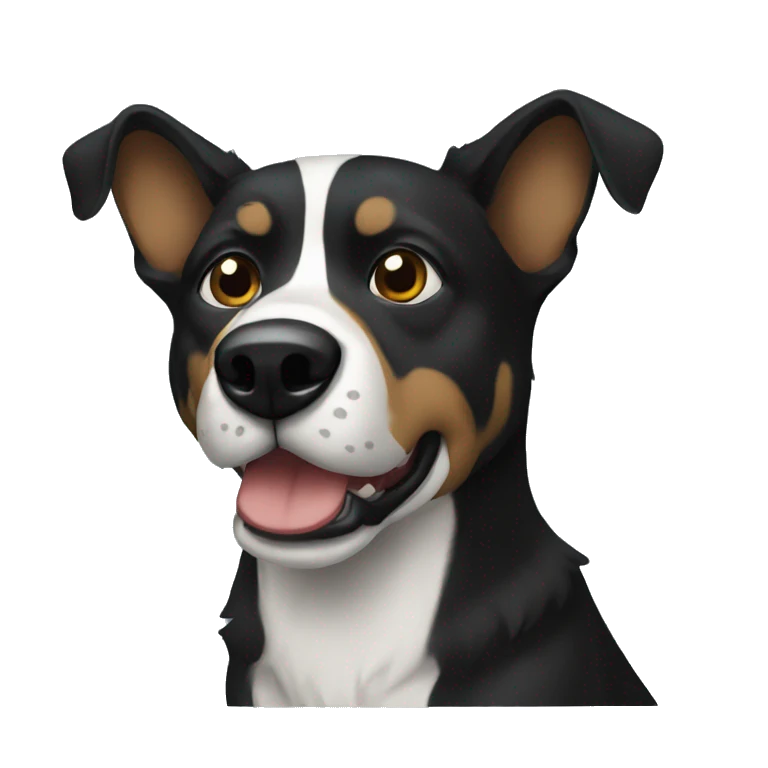 Perro negro emoji