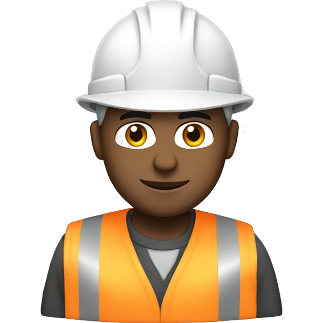 Civil Engineer wit white hat emoji
