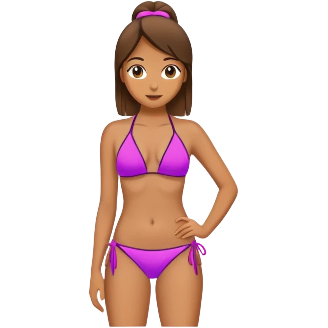 Girl with the bikini swimsuit emoji