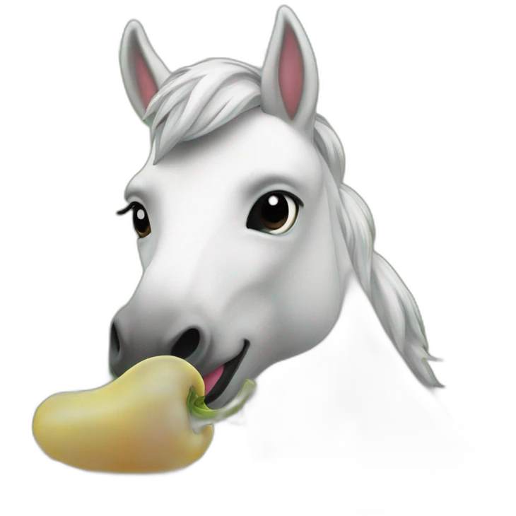 Licorne qui mange une patate emoji