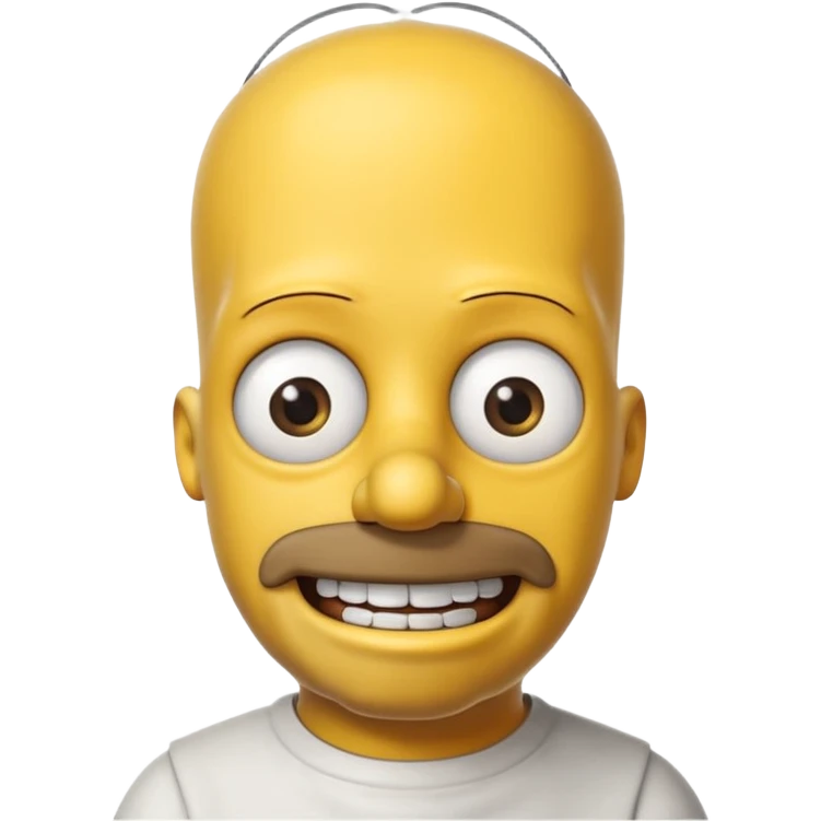 Homer Simpson with big eyes emoji