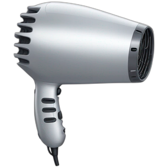 Hairdryer-with-a-smile emoji