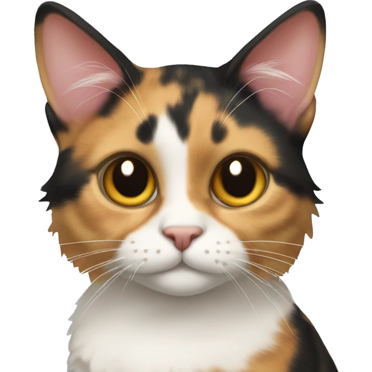 Calico bobtail cat emoji