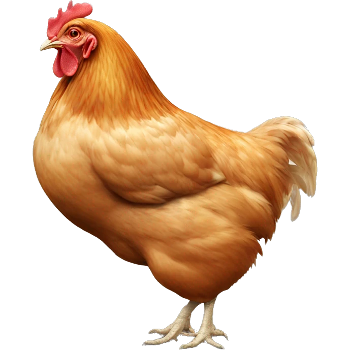 A Chicken butt emoji