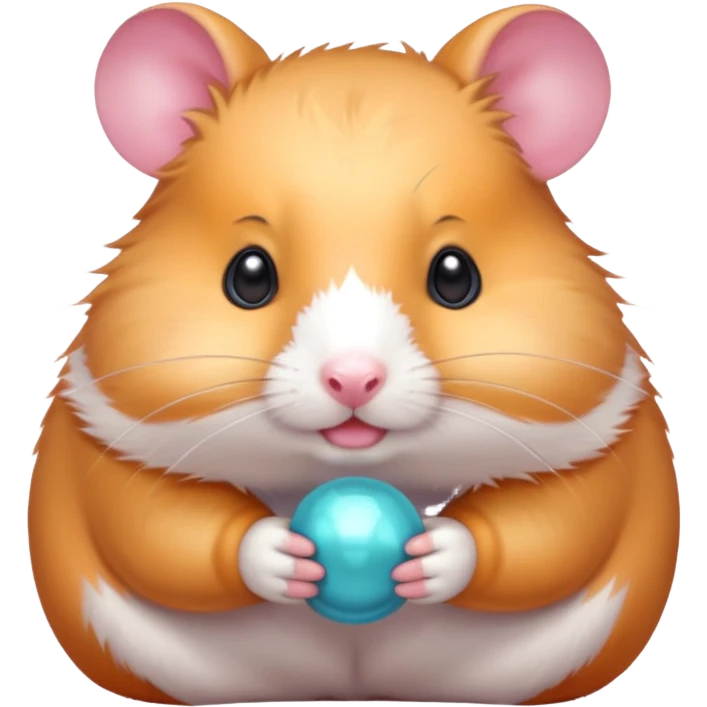 Colorful shiny Pastel hamster  emoji