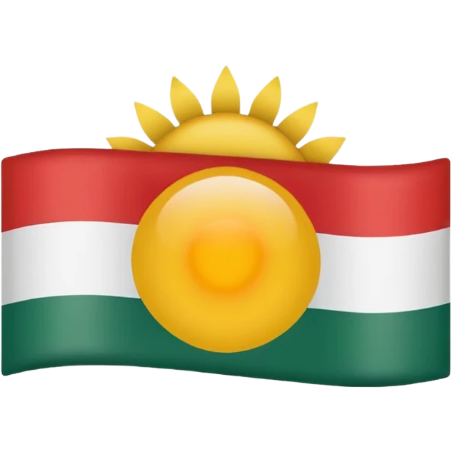 Take the Hungary flag and add a yellow sun in the middle center emoji