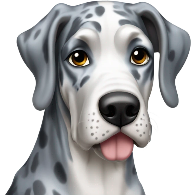 Blue Merle Great Dane  emoji
