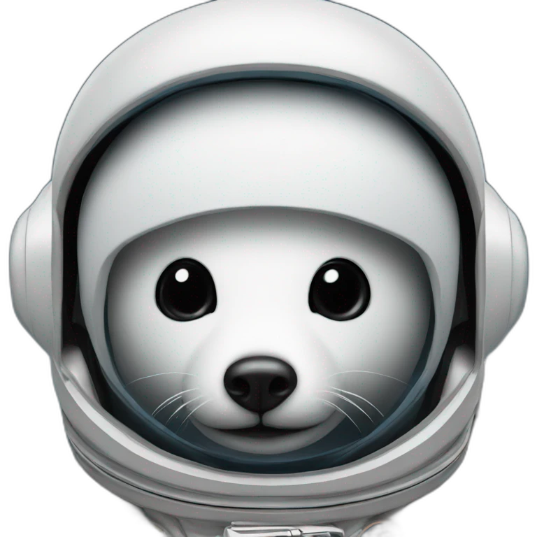 a minnesota loon with an astronaut uniform, head poking out of uniform emoji