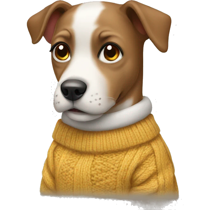 dog wearing a sweater  emoji