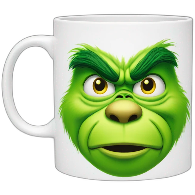 Grinch mug emoji