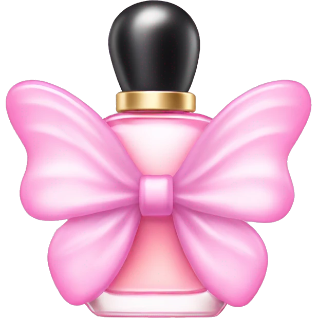 Fairy light pink perfume in bow emoji