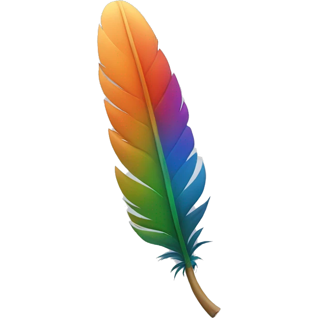 feather growing out of ear emoji
