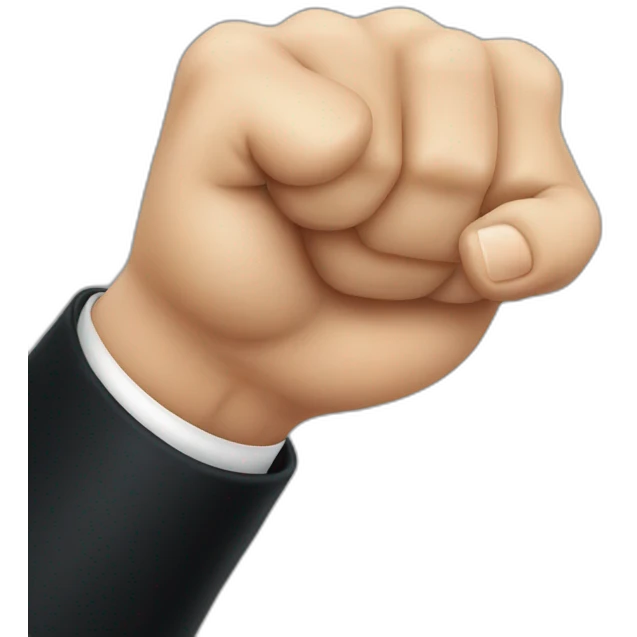 Ilham Aliyev shows a fist emoji