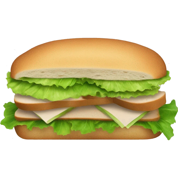 Whole wheat bread turkey and lettuce sandwich emoji