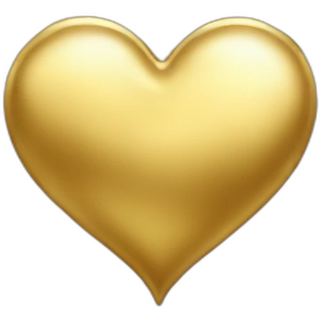 Gold heart emoji