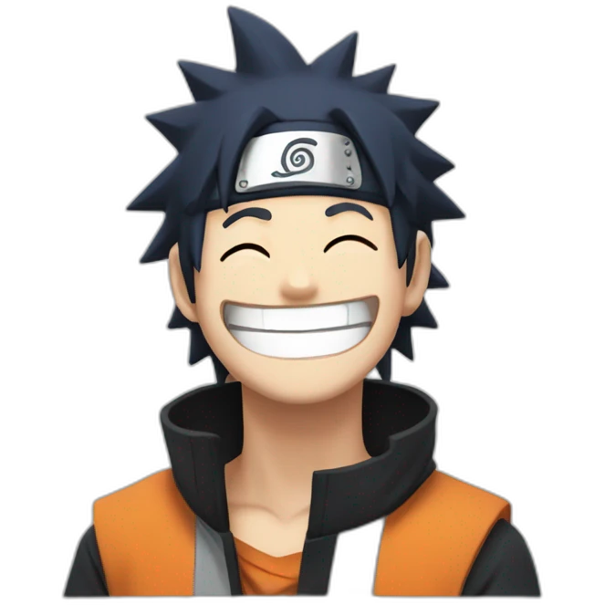 Naruto laughing emoji