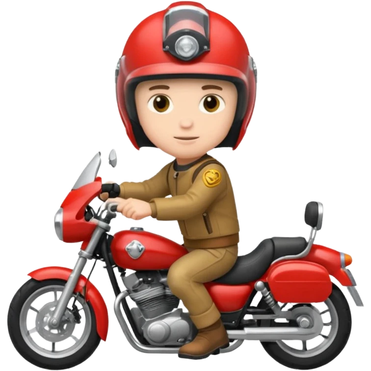 Make a boy in a motorcycle  emoji