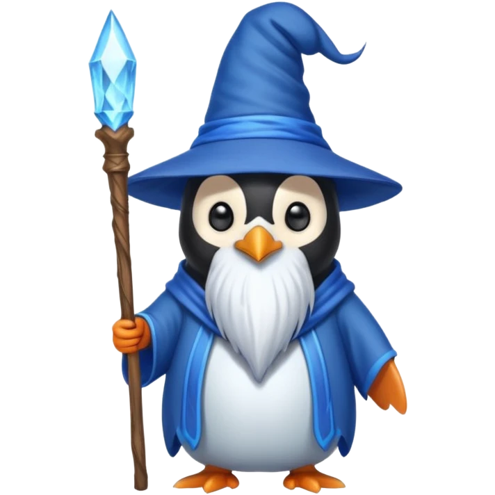 Penguin Wizard emoji