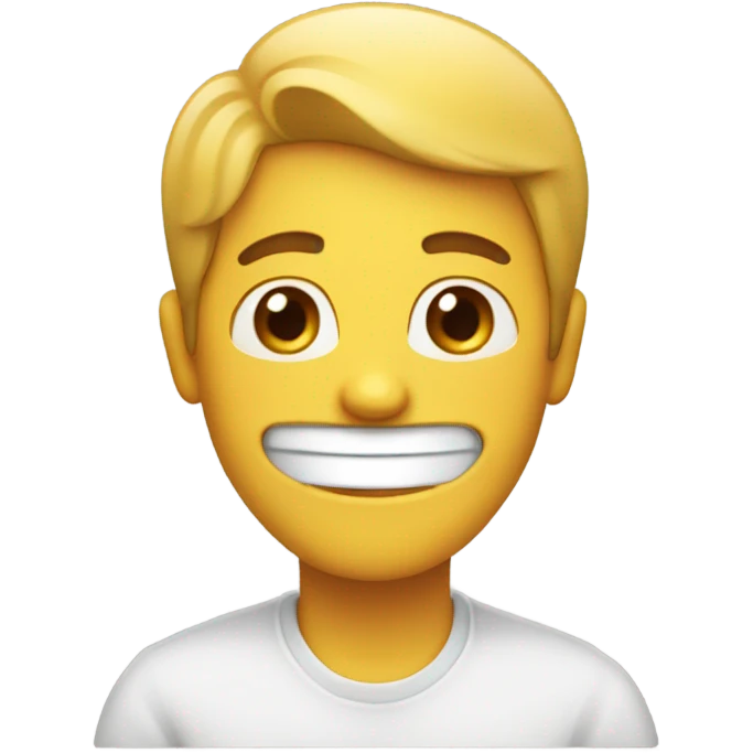 Happy person with salt emoji