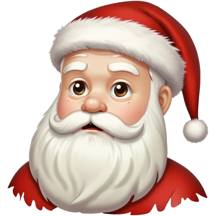 Santa puking emoji