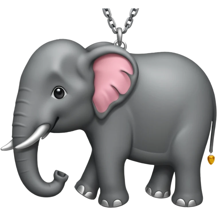 pata de elefante con  cadena, simulando esclavitud emoji