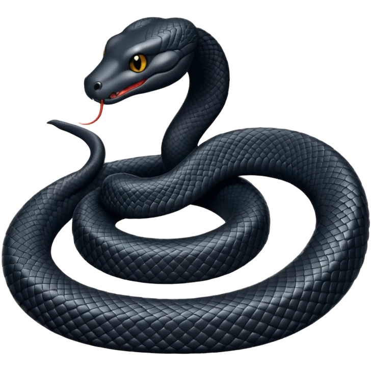 black snake emoji