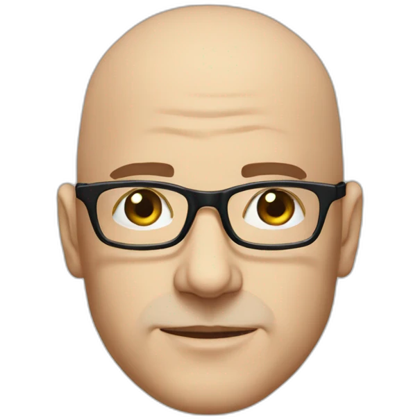 bald man glasses pixel}art emoji