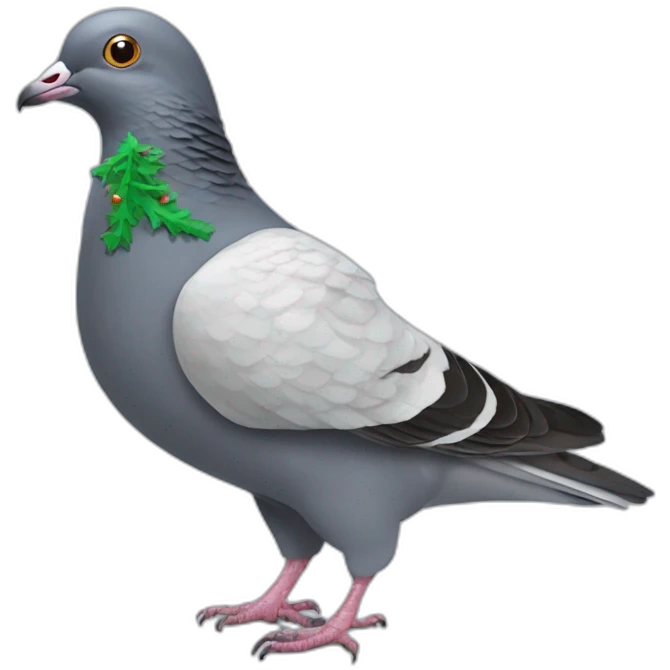 Pigeon christmaspullover emoji
