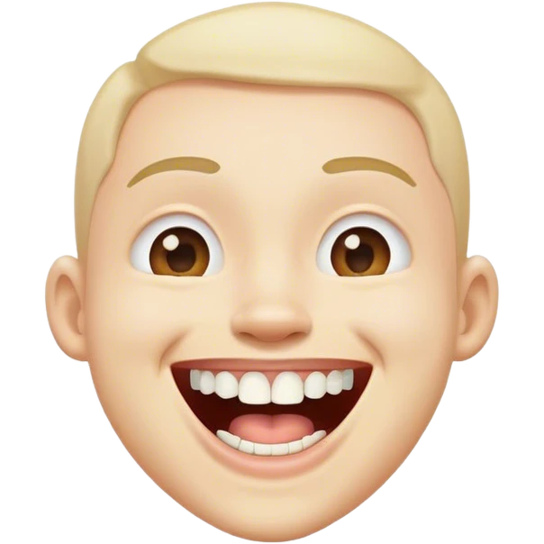 Laughing missing teeth emoji