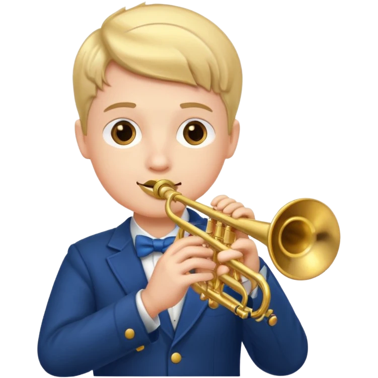Boy playing trumpet emoji