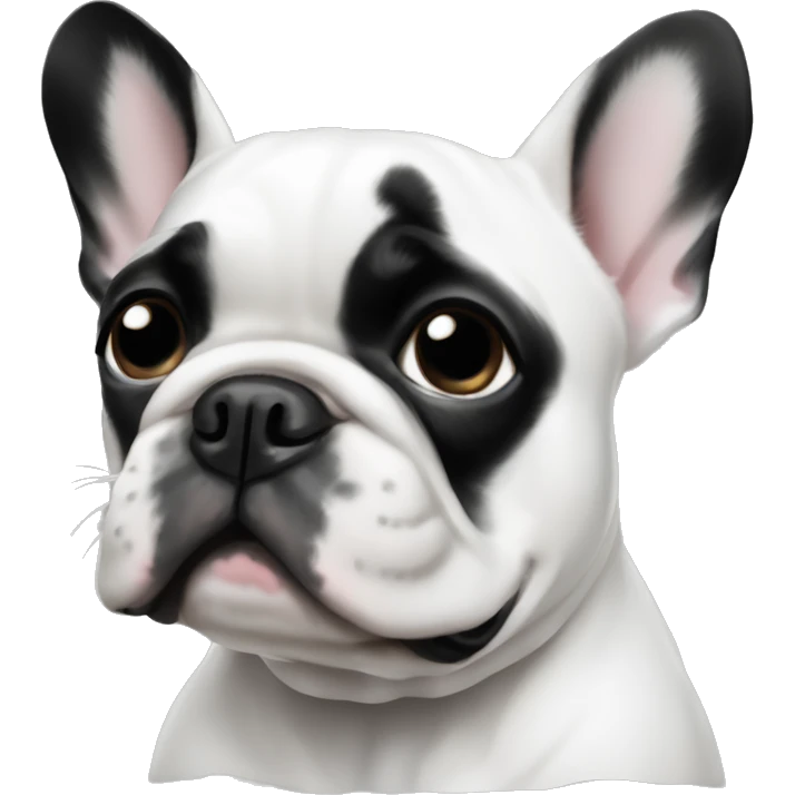 Dog French Bulldog black and white emoji