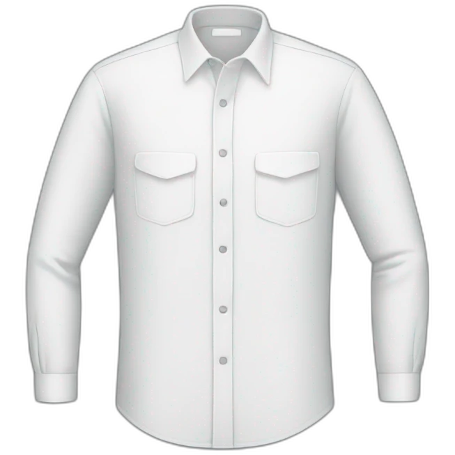 white long sleeve shirt emoji