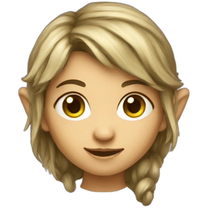 Female halfling full body emoji