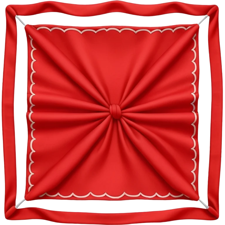 folded red bandana, simple emoji