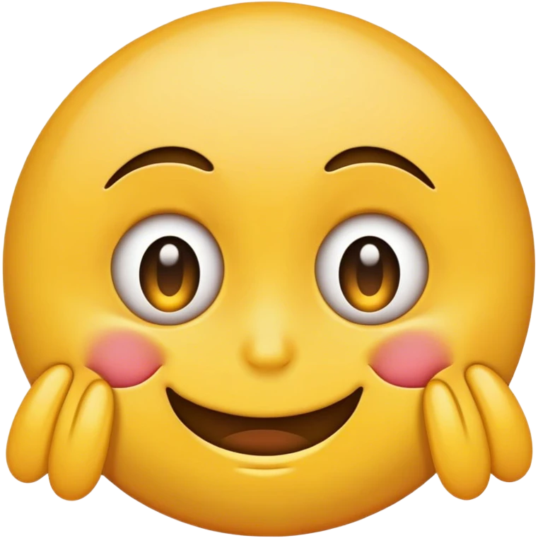 Side eye emoji with smiley guilty face emoji