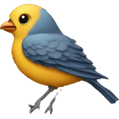 Bird in cage emoji