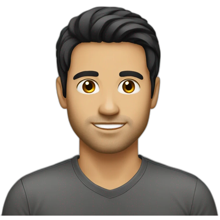 brazilian-white-guy-straight-black-hair emoji