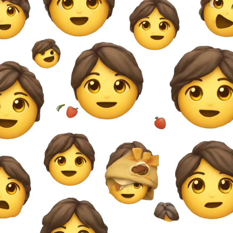 Chica sentadillas emoji