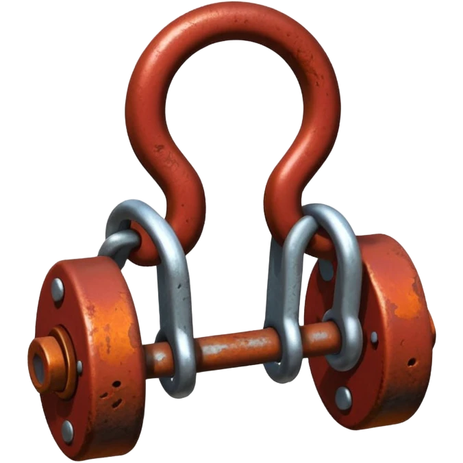 red shackles emoji