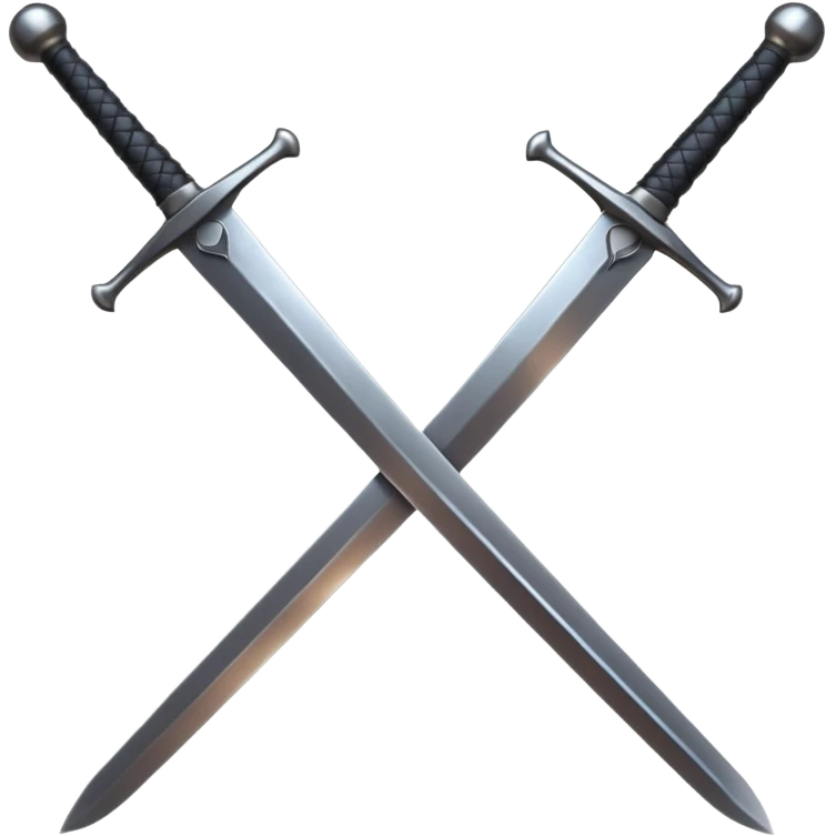black swords emoji